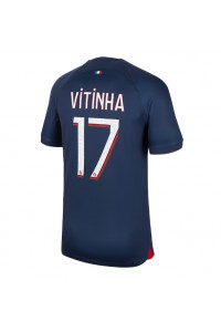 Paris Saint-Germain Vitinha Ferreira #17 Jalkapallovaatteet Kotipaita 2023-24 Lyhythihainen